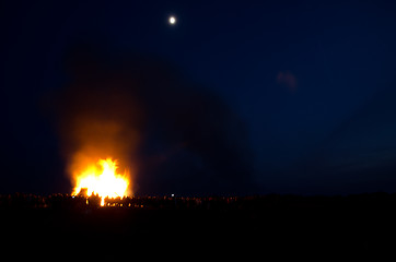 Image showing Bonfire as spring ceremony