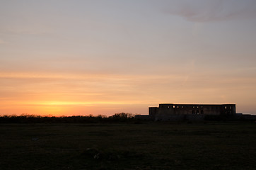 Image showing Castle at sunset