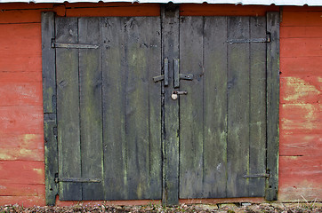 Image showing Old pair doors