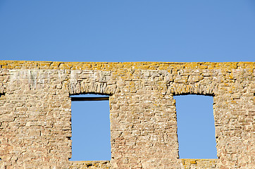 Image showing Windows at a ruin