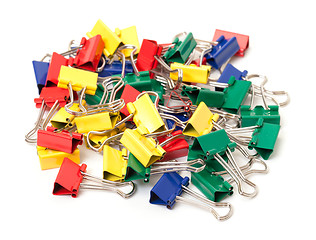 Image showing Multicolored Paper Clips