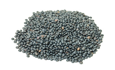 Image showing Heap of black lentil