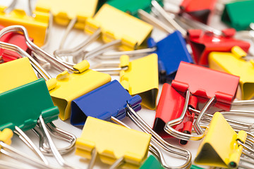 Image showing Multicolored Paper Clips