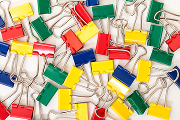 Image showing Multicolored Paper Clips