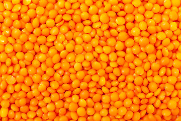 Image showing Backdrop of Orange Lentil