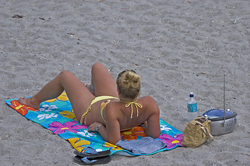 Image showing Girl on beach