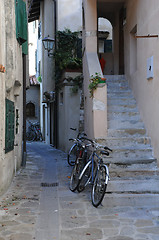 Image showing Bicycles in the Lane