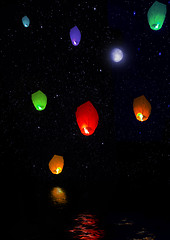 Image showing Chinese lanterns