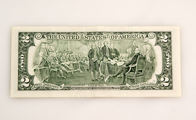 Image showing Two dollars