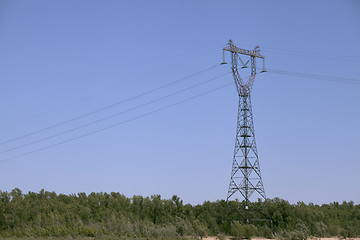 Image showing Power transmission pole