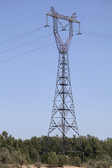 Image showing Power transmission pole