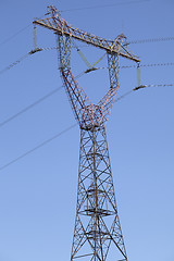 Image showing Power transmission pole