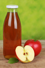 Image showing Fresh apple juice