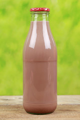 Image showing Chocolate drink in a bottle