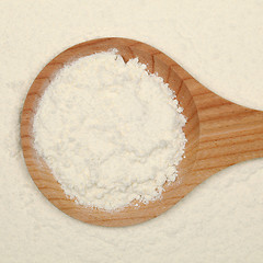 Image showing Baking: Flour on a spoon