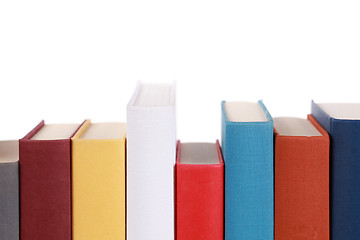 Image showing Empty book spines