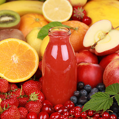 Image showing Freshly squeezed juice