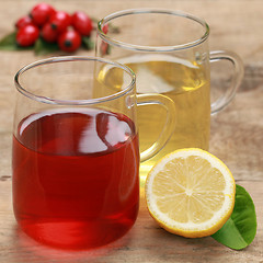 Image showing Red and yellow tea