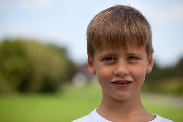 Image showing Portrait of a young boy