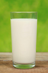 Image showing Fresh milk in glass