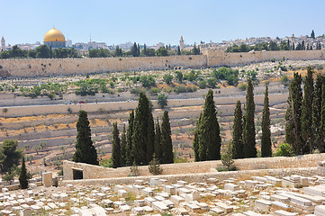 Image showing Graves on the Mount of Olives