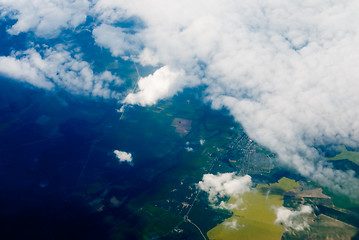 Image showing blue sky with clouds