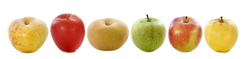 Image showing six apples