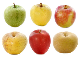 Image showing six apples