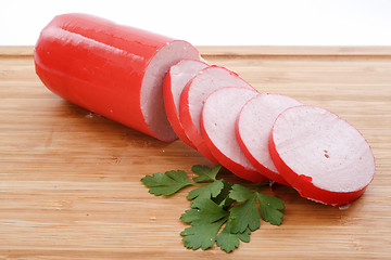 Image showing cervelat sausage