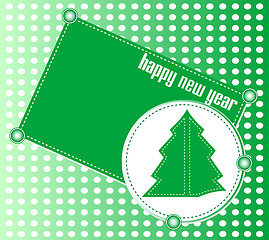 Image showing happy new year and christmas invitation card