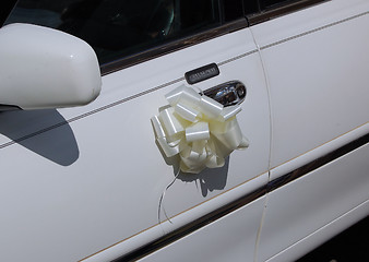 Image showing Decorated Limousine Door