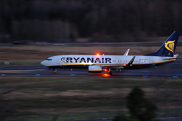 Image showing Ryanair nightflight