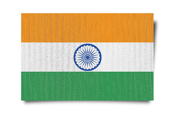 Image showing Grunge flag series - India 