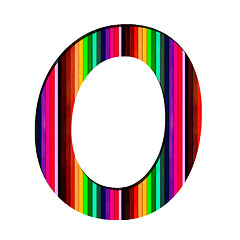Image showing Number made from colorful numbers 