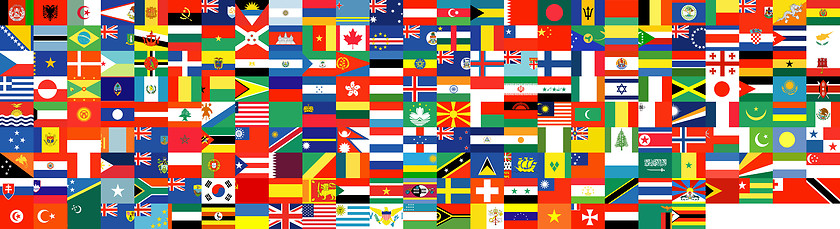 Image showing Complete set of Flags