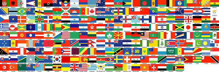 Image showing Complete set of Flags