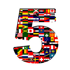 Image showing ALL flag collection in number