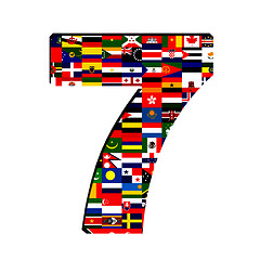 Image showing ALL flag collection in number