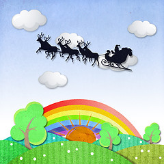 Image showing christmas paper