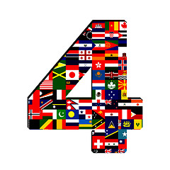 Image showing ALL flag collection in number