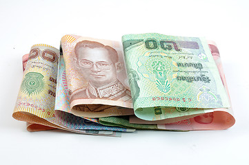 Image showing close up of thai money 