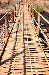 Image showing bamboo bridge 