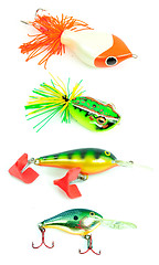 Image showing isolated fishing baits 