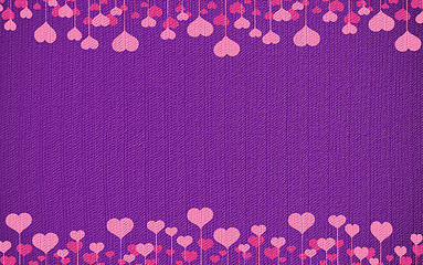 Image showing Valentine's day or Wedding background with hearts 