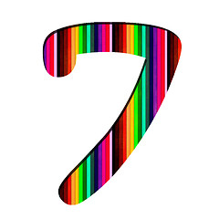 Image showing Number made from colorful numbers 