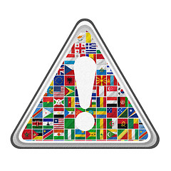 Image showing flags of the world with icon set