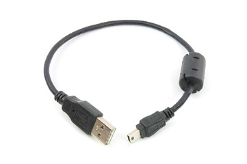 Image showing USB cable isolated on white 