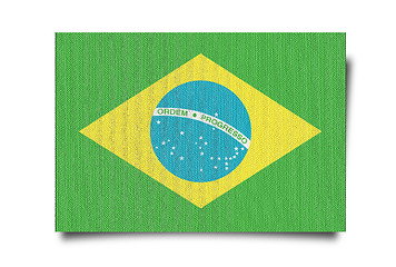 Image showing flag of Brazil 