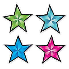 Image showing star of paper on background 