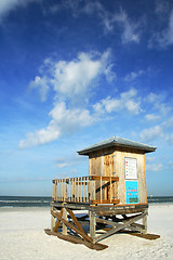Image showing Lifeguard Tower